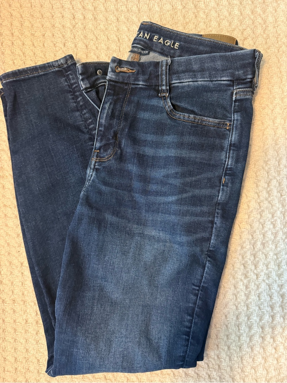 American Eagle Outfitters Men's Blue Slim Stretch Jeans